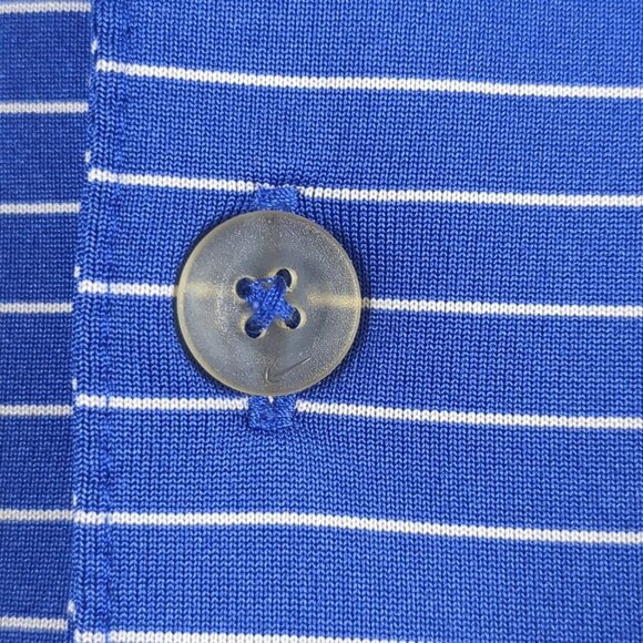 Nike Polo Shirt Adult Mens X-Large Blue Dri-Fit Golf Outdoors College Fields - Picture 8 of 12
